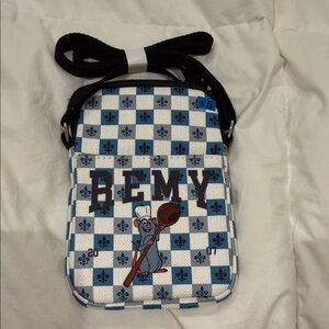 Remy Blue Checkered Crossbody Bag